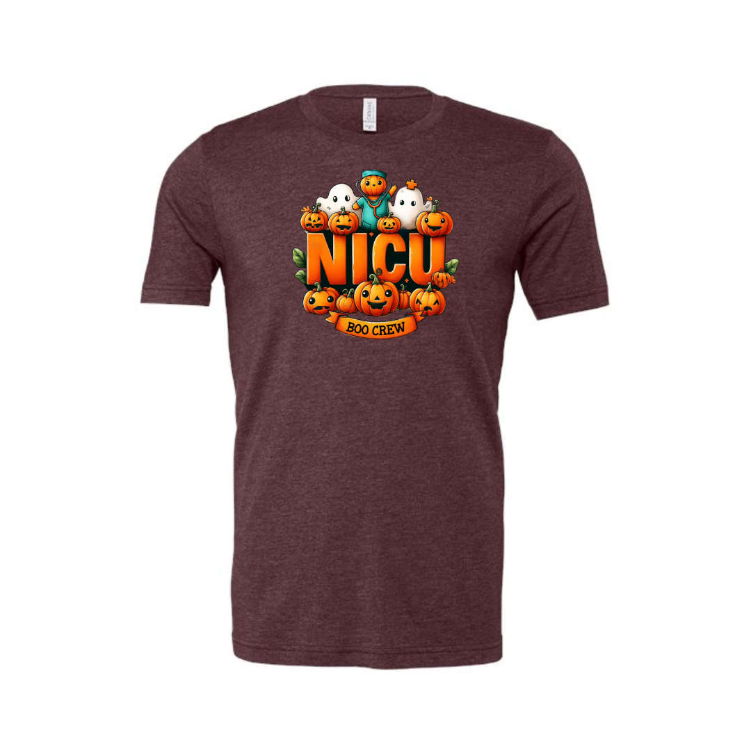 Adult Heather Tee | Nicu Boo Crew 01