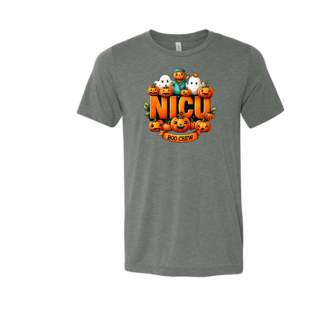 Adult Heather Tee | Nicu Boo Crew 01