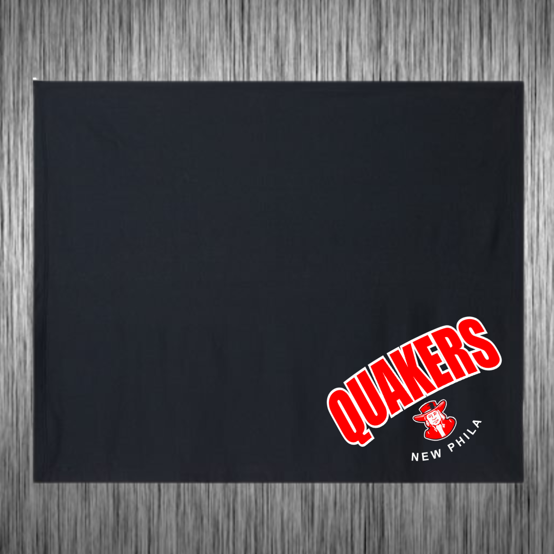 Stadium Blanket |Quakers | New Phila W/Quaker Guy