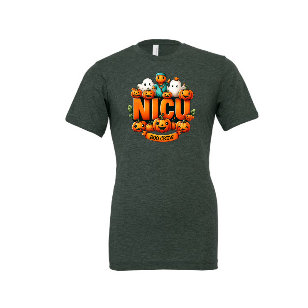 Adult Heather Tee | Nicu Boo Crew 01