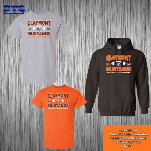 Claymont Mustangs Football State Playoffs 2025